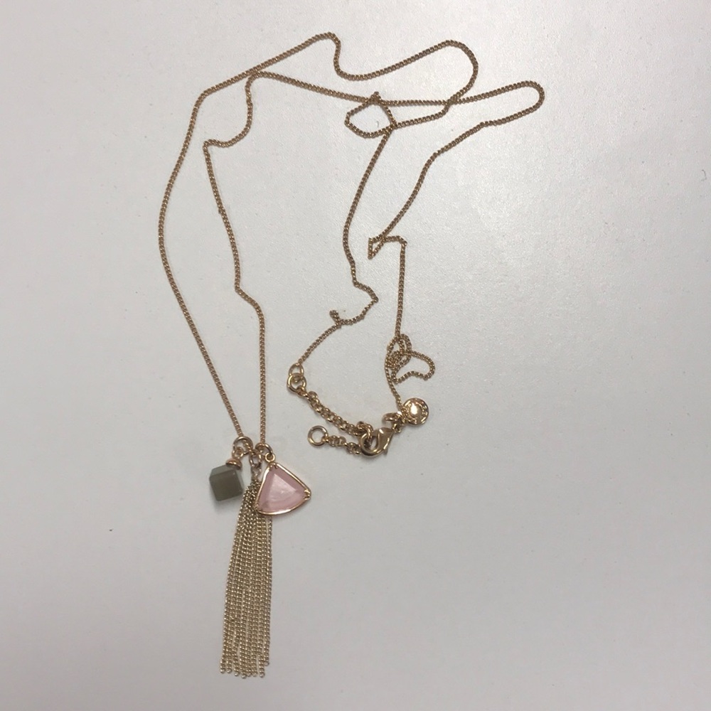 Gold drop necklace